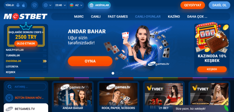 Mostbet Casino - Azərbaycanda ən populyar kazino üçün bonus kodları